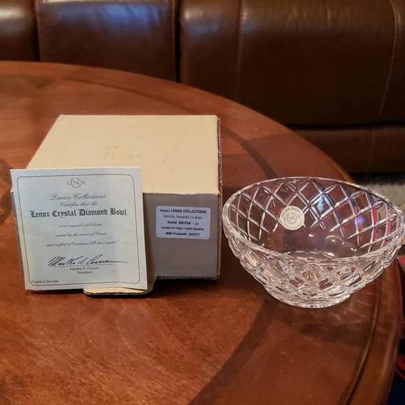 Lenox Dining Lenox Crystal Diamond Bowl Poshmark
